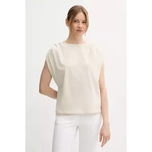 United Colors of Benetton tricou din bumbac culoarea bej, 3096D10AB imagine