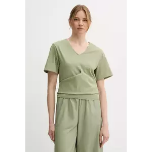 United Colors of Benetton tricou din bumbac culoarea verde, 3J5CD401R imagine