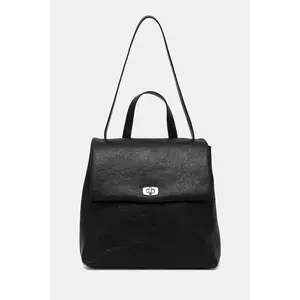 Answear Lab ghiozdan de piele culoarea negru, mic, neted imagine