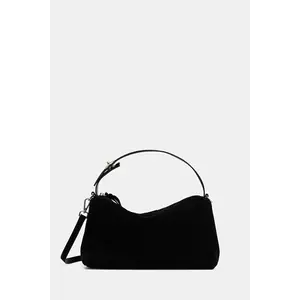 Answear Lab geanta de mana din piele intoarsa culoarea negru imagine