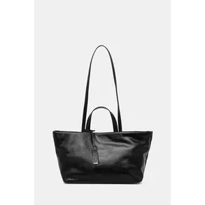 Answear Lab poseta de piele culoarea negru imagine