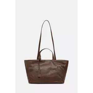 Answear Lab poseta de piele culoarea maro imagine