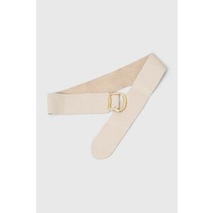 Answear Lab curea de piele femei, culoarea bej imagine