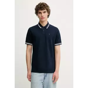 Tommy Jeans polo de bumbac culoarea bleumarin, uni, DM0DM21846 imagine