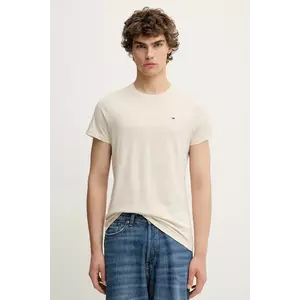 Tommy Jeans tricou din bumbac culoarea alb, uni, DM0DM04411 imagine