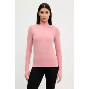 Pangaia longsleeve Plant-Stretch Zipped Long Sleeve Top culoarea roz, 10002426 imagine