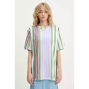 Stine Goya tricou din bumbac culoarea verde, SG-PF25-T009-2243 imagine