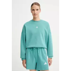 adidas bluză Essentials culoarea turcoaz, uni, JV7299 imagine