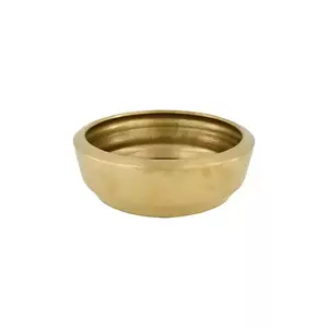 home & lifestyle bol decorativ 26 x 26 x 9 cm culoarea galben imagine