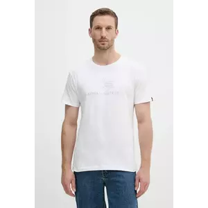Alpha Industries tricou din bumbac culoarea alb, cu imprimeu, 148525.528 imagine