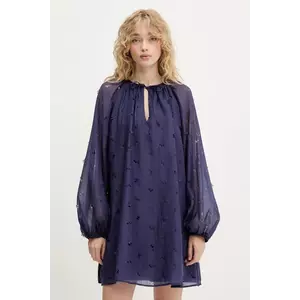 Stine Goya rochie culoarea violet, mini, evazați, SG-PF25-D149-1608 imagine