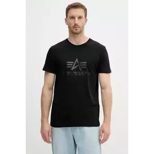 Alpha Industries tricou din bumbac culoarea negru, cu imprimeu, 100501CB.515 imagine