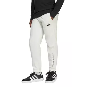 adidas pantaloni de trening pentru copii culoarea bej, cu imprimeu, KC1178 imagine