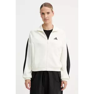 adidas bluză Stadium culoarea bej, cu imprimeu, JW0519 imagine