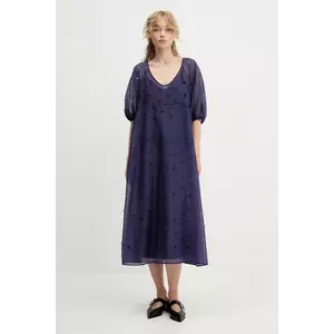 Stine Goya rochie culoarea violet, maxi, evazați, SG-PF25-D129-1608 imagine