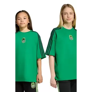adidas Originals tricou de bumbac pentru copii MINECRAFT culoarea verde, cu imprimeu, KD9829 imagine