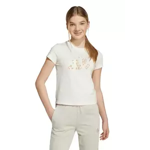 adidas tricou de bumbac pentru copii culoarea bej, KC5450 imagine