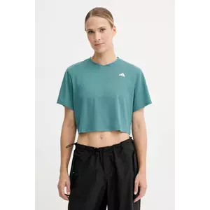 adidas Performance tricou de antrenament WORKOUT ESSENTIALS culoarea verde, JY2218 imagine
