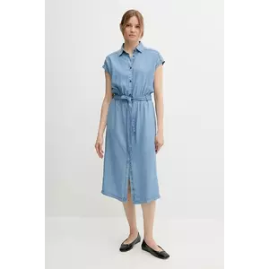 United Colors of Benetton rochie midi, evazați, 4KHNDV0BI imagine