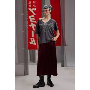 Medicine Tricou din bumbac culoarea gri pentru femei imagine