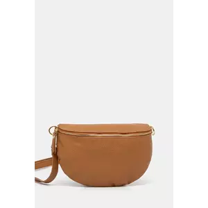 Answear Lab borseta de piele culoarea maro imagine