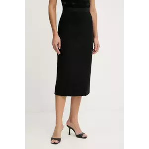BOSS fustă culoarea negru, midi, creion, 50541985 imagine