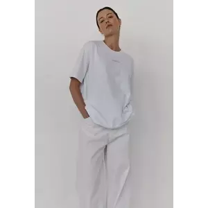 MUUV. tricou din bumbac SAD GENERATION WITH HAPPY PICTURES culoarea alb imagine