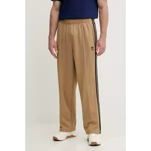 adidas Originals pantaloni de trening Baggy TP culoarea maro, cu imprimeu, JY1419 imagine