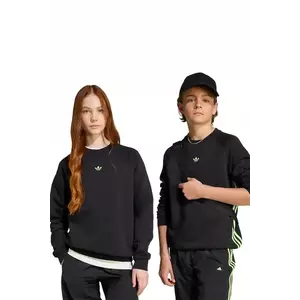 adidas Originals bluză copii culoarea negru, cu imprimeu, JV7795 imagine