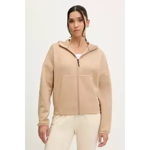 adidas bluză x Z.N.E culoarea bej, cu glugă, cu imprimeu, JY5970 imagine