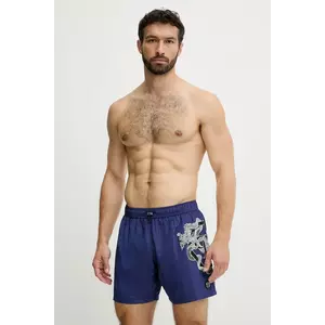 Philipp Plein pantaloni scurți de baie culoarea bleumarin, PM25MBM01 imagine