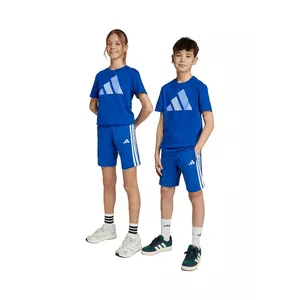 adidas pantaloni scurți din bumbac pentru copii cu imprimeu, talie reglabila, JY5017 imagine