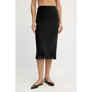 Victoria Beckham fustă culoarea negru, midi, drept, 1325WSK006458A imagine