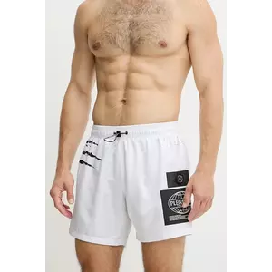 PLEIN SPORT pantaloni scurți de baie culoarea alb, PS25MBM05 imagine