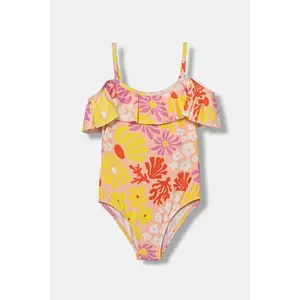 United Colors of Benetton costum de baie dintr-o bucată culoarea galben, 33YK0I00R imagine