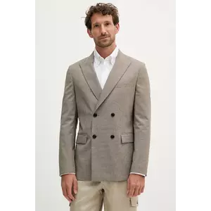 BOSS geacă de lână culoarea bej, 50545790 imagine