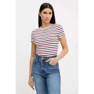 Tommy Jeans tricou culoarea bej, DW0DW17383 imagine
