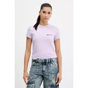 Karl Lagerfeld Jeans tricou din bumbac culoarea alb, A1W17004 imagine