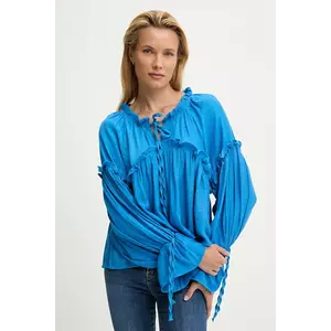 Answear Lab bluza culoarea bej, neted imagine