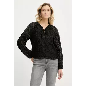 Answear Lab bluza culoarea negru, cu imprimeu imagine