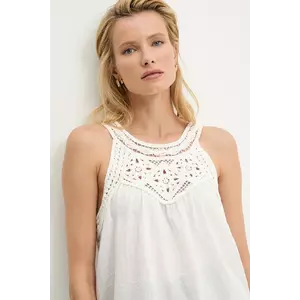 Answear Lab bluza din bumbac culoarea alb, cu imprimeu imagine