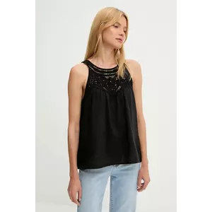 Answear Lab bluza din bumbac culoarea negru, cu imprimeu imagine