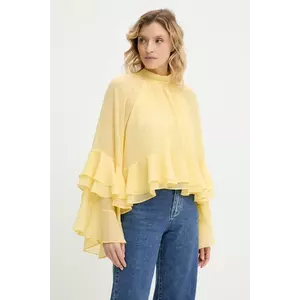 Answear Lab bluza culoarea galben, neted imagine