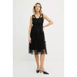 Answear Lab rochie culoarea negru, mini, evazati imagine
