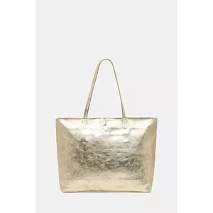 Answear Lab poseta de piele culoarea auriu imagine