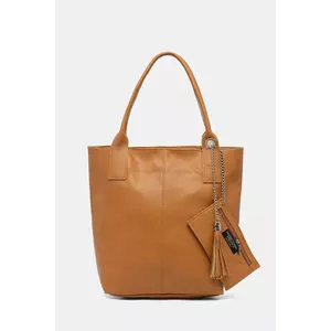 Answear Lab poseta de piele culoarea maro imagine