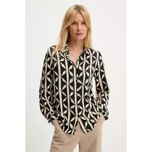 Answear Lab camasa culoarea negru, cu guler clasic, regular imagine