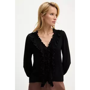 Answear Lab bluza culoarea negru, neted imagine