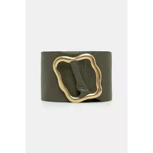 Answear Lab curea de piele culoarea verde imagine