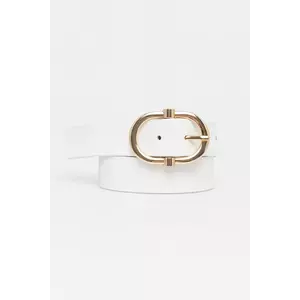 Answear Lab curea de piele culoarea alb imagine